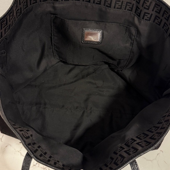 Fendi Dark Brown Monogram Tote - Picture 7 of 8